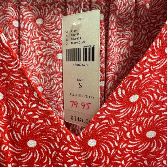 Anthropologie Maeve Monaco Red and White Dress - Picture 7 of 8